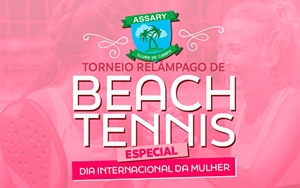 Torneio Beach Tennis do Dia Internacional da Mulher